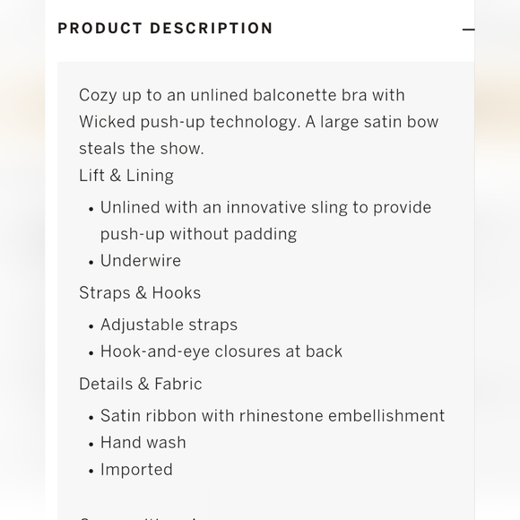 Dream Angels Wicked Unlined Bow Balconette Bra - Picture 5 of 5